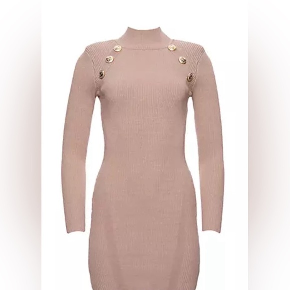 525 America Dresses & Skirts - 525 America NWT gold button midi dress 🔥